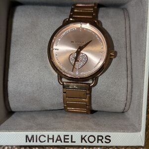 Michael Kors women's rose gold wrist watch